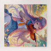 Anime Meisje Spelen De Viool Legpuzzel (Horizontaal)