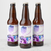 Anime Meisje Spit Drink Label Bier Etiket (Flessen)