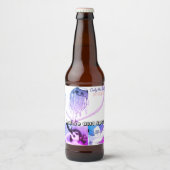 Anime Meisje Spit Drink Label Bier Etiket (Voorkant)
