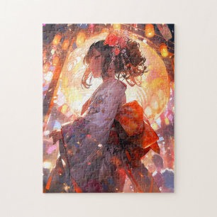 Anime Meisje Sterren Legpuzzel