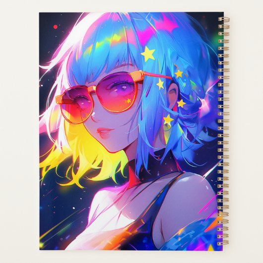Anime Meisje Sterren Planner (Achterkant)