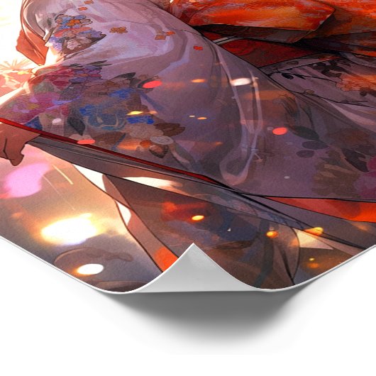 Anime Meisje Sterren Poster (Hoek)