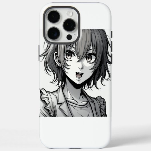 Anime Meisje – Stijlvol Modern Karakterontwerp Case-Mate iPhone Case (Achterkant)