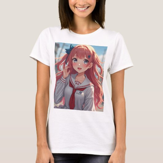 Anime meisje t-shirt (Voorkant)