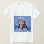 Anime meisje t-shirt (Design voorkant)