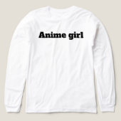 Anime meisje Tri-Blend shirt (Voorkant)