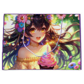  anime meisje verjaardag groot cadeauzakje (Voorkant)