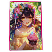  anime meisje verjaardag medium cadeauzakje (Voorkant)