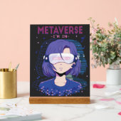 Anime meisje virtual reality bril Acryl bord (Huwelijk)