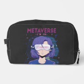 Anime meisje virtual reality bril Dopp Kit Toilettasje (Voorkant)