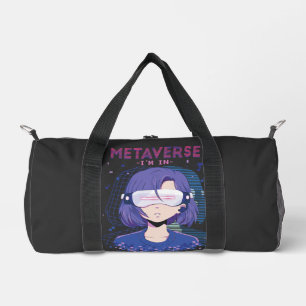 Anime meisje virtual reality bril Duffle Tas