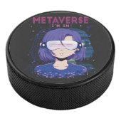 Anime meisje virtual reality bril Hockey Puck (3/4)