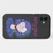 Anime meisje virtual reality bril iPhone Hoesje (Achterkant (horizontaal))