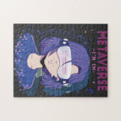 Anime meisje virtual reality bril legpuzzel (Horizontaal)
