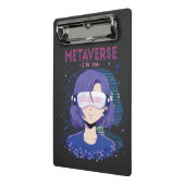 Anime meisje virtual reality bril Mini Klembord (Angled2)