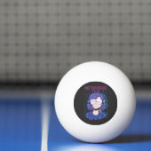 Anime meisje virtual reality bril Ping Pong Bal Pingpongbal (Net)