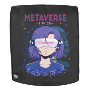 Anime meisje virtual reality bril Rugzak Rugtassen