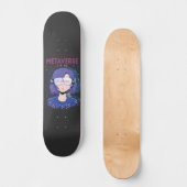 Anime meisje virtual reality bril skateboard (Voorkant)