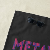 Anime meisje virtual reality bril Strandhanddoek Strandlaken (In situ)