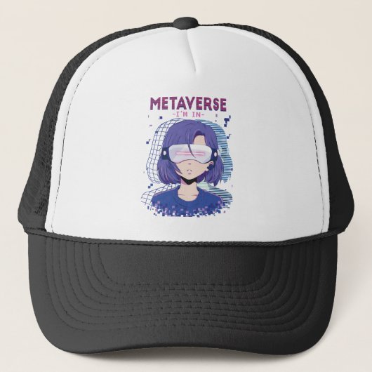Anime meisje virtual reality bril Trucker Pet (Voorkant)