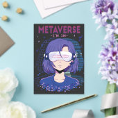 Anime meisje virtual reality bril Uitnodigingen (Insitu (Huwelijk))