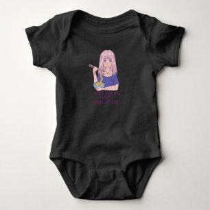 Anime Meisje   voor Anime & Etenliefhebber Romper