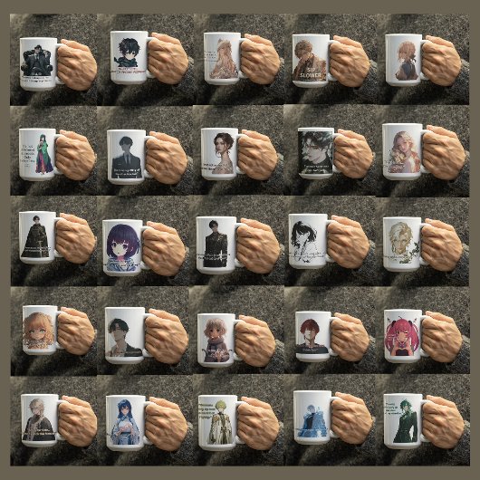 Anime meisje vraagt zich af Je denkt aan haar Koffiemok