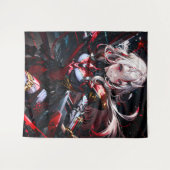Anime Meisje Wandkleed (Voorkant (horizontaal))