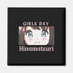 Anime Meisjes Dag Hinamatsuri vakantie of Poppen D Magneet