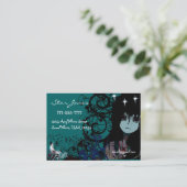 Anime Meisjes Maan Wolk Sterren Visitekaartje (Staand voorkant)