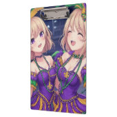 Anime Meisjes Mardi Gras Klembord (Links)
