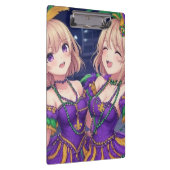 Anime Meisjes Mardi Gras Klembord (Rechts)