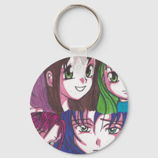 anime meisjes sleutelhanger