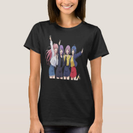 Anime Meisjes Squad Vredesteken T-Shirt