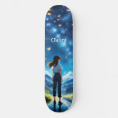 Anime Meisjesnaam Persoonlijk Skateboard (Voorkant)