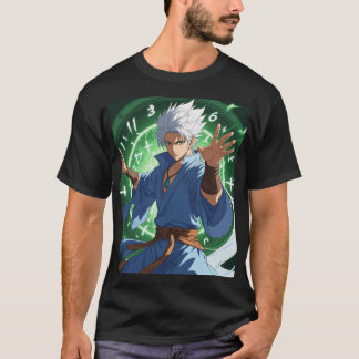 Anime Mentor Warrior T-shirt – Glowing Runes & Gre