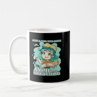 Anime Merch is gewoon een meisje dat van Anime en  Koffiemok