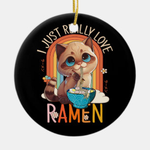 Anime Merch Kawaii Echt Liefde Ramen Japans Nood Keramisch Ornament