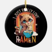 Anime Merch Kawaii Echt Liefde Ramen Japans Nood Keramisch Ornament (Achterkant)