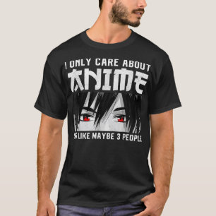 Anime Merch Women Teen Girls Boys die ik alleen ma T-shirt