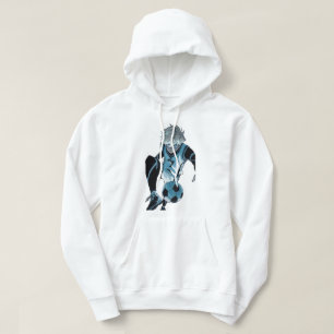 anime met blauw slot hoodie