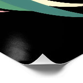 Anime met kleurrijk haar perfect poster (Hoek)