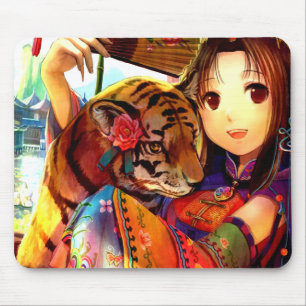 Anime met tijger muismat