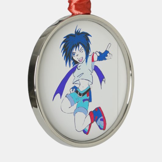 Anime Metalen Ornament (Rechts)