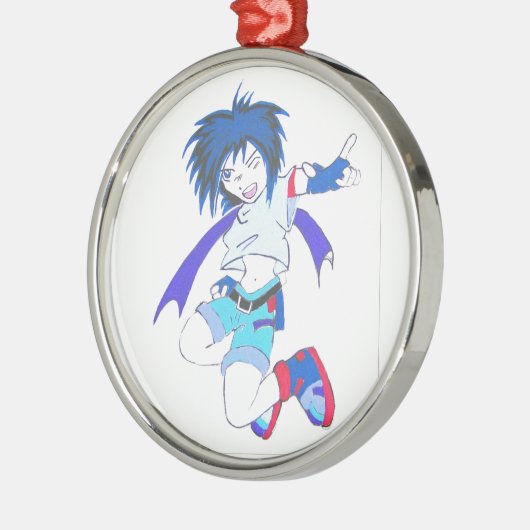 Anime Metalen Ornament (Links)