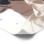 Anime MFM polyamoureuze driekruitbruiloft Poster (Hoek)