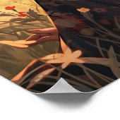 Anime moeder in een ochtend weide poster (Hoek)