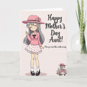 Anime Moederdag Liefdekaart Kaart