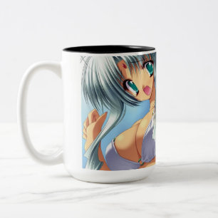 Anime-Mok Tweekleurige Koffiemok