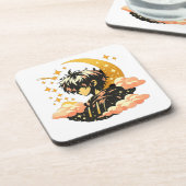 Anime Moonlight – Hard Plastic Coaster Bier Onderzetter (Linkerzijde)